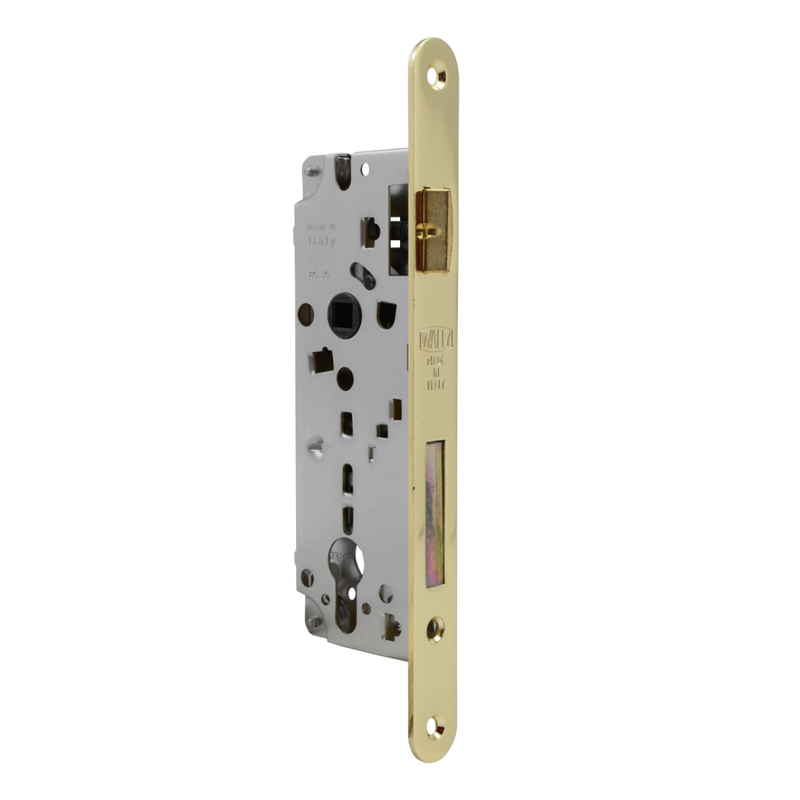 Galvanized mortise lock with latch and throw