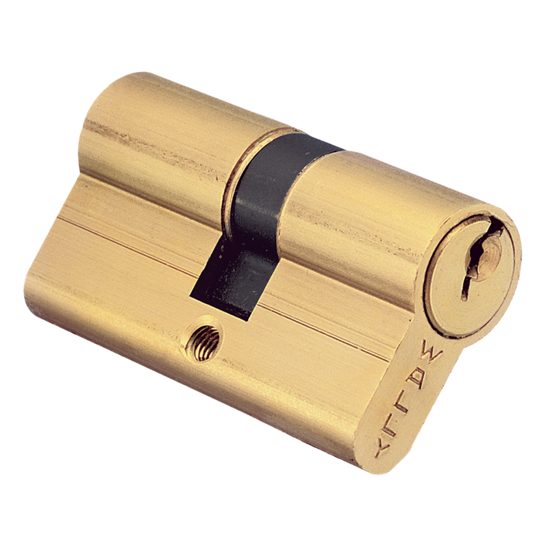 Double brass cylinder for mortise locks