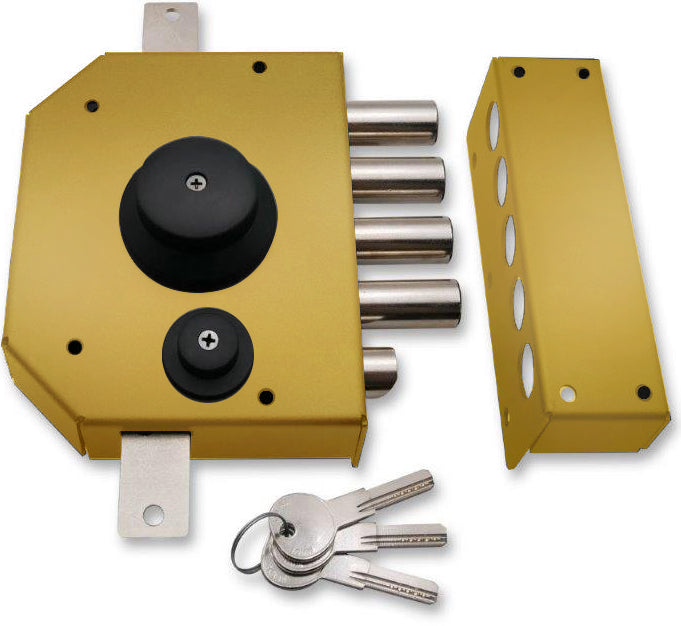 Lock to be applied with triple internal knob